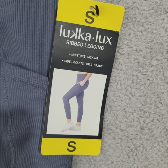 NEW Lukka Lux Ribbed S Legging With Moisture-Wicking // 25PT - Picture 7 of 8